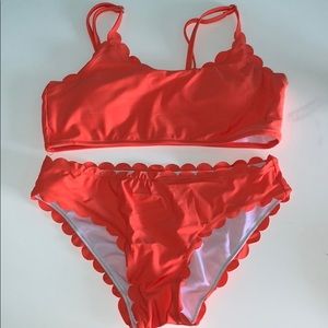 scalloped bikini